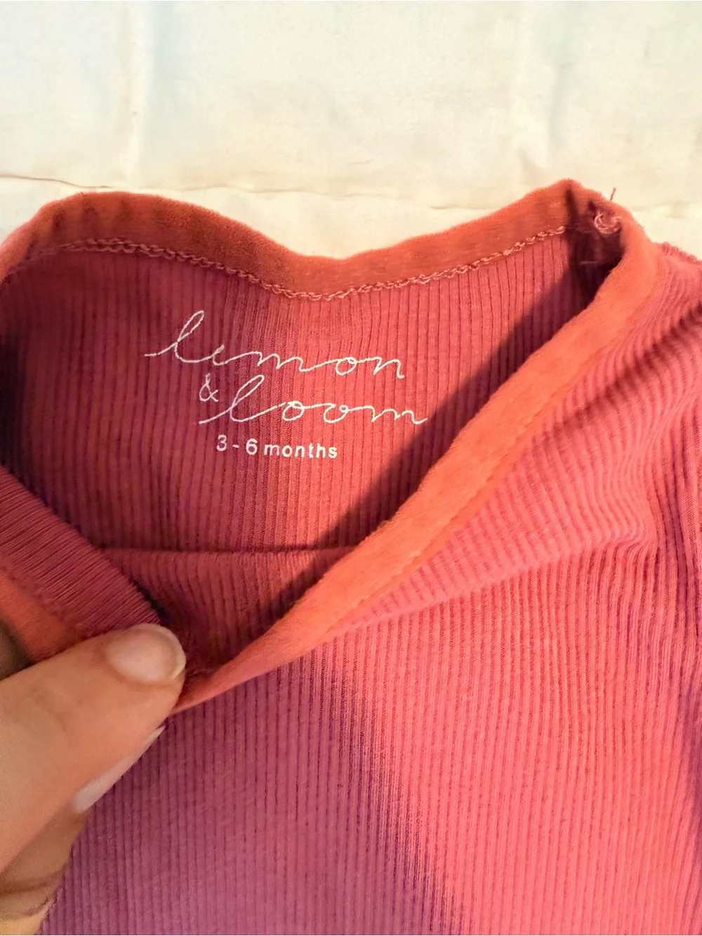 Lemon & Loom Footed One-Piece in Dusty Rose